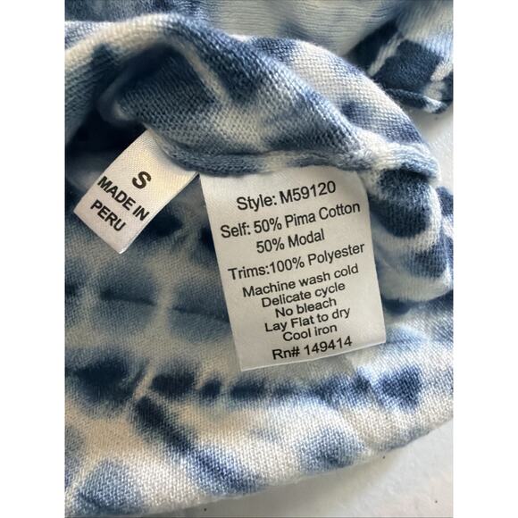 Calme Johnny Was womens small Set shirt shorts lounge wear style #M59421 cozy - Picture 12 of 13